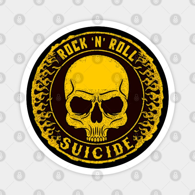 Rock And Roll Suicide (Colour) Magnet by CosmicAngerDesign